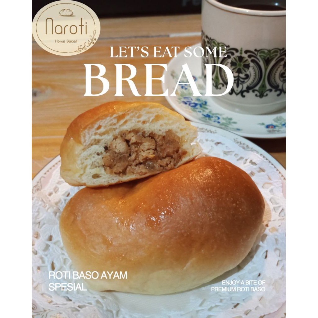 

Roti Baso Ayam Spesial [ NAROTI HOME BAKED] / ROTI BASO