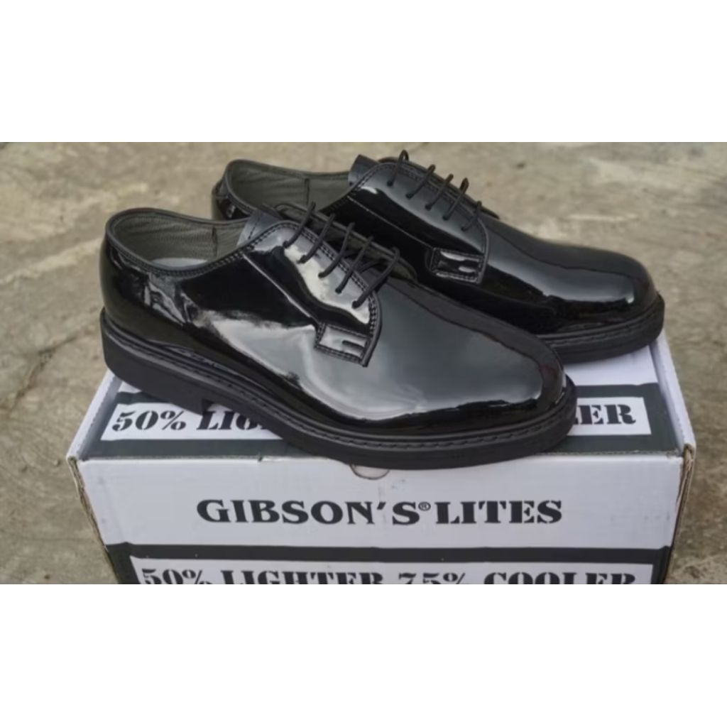 sepatu pdh TNI polri merek gibson's