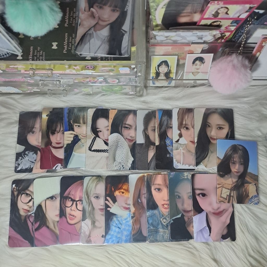 photocard official aespa ive babymonster karina Wonyoung rei ahyeon zoom scout macaron white day POB
