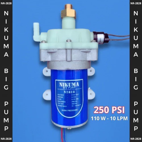 NIKUMA BIG PUMP N2828 - MAKS 250 PSI 10 LPM 110 WATT ORIGINAL POMPA DC TEKANAN TINGGI