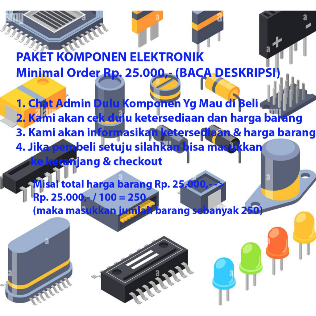 Paket Komponen Spare Part Elektronik Paketan