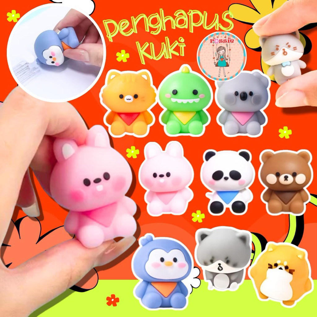 

Penghapus / Eraser / Karakter Lucu Cantik/Penghapus kuki/Setip lucu/Penghapus Animal/Penghapus Unik