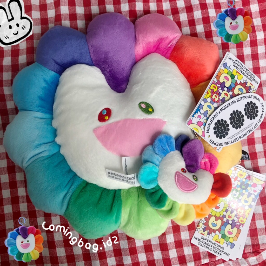 TAKASHI MURAKAMI X NJ FLOWER chusion dan key chain takashi murakami flower