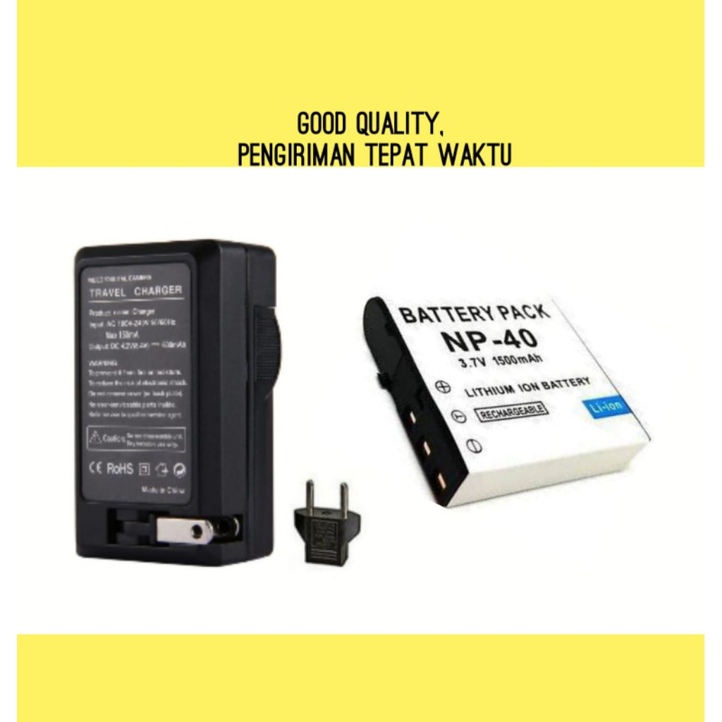 Charger & Baterai Casio Exilim EX Z30 Z300 Z40 Z450 Z50 Z55 Z57 Z600 Z650 Z700 - Casan Batre