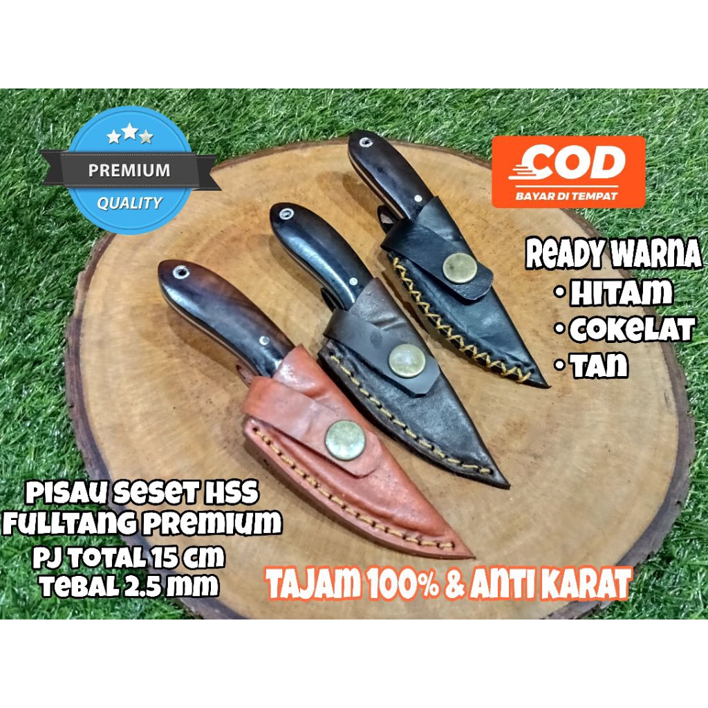 Pisau Seset HSS Fulltang / Pisau Grafting HSS / Pisau Skinner Hss / Pisau Camping / Pisau Stek Okula