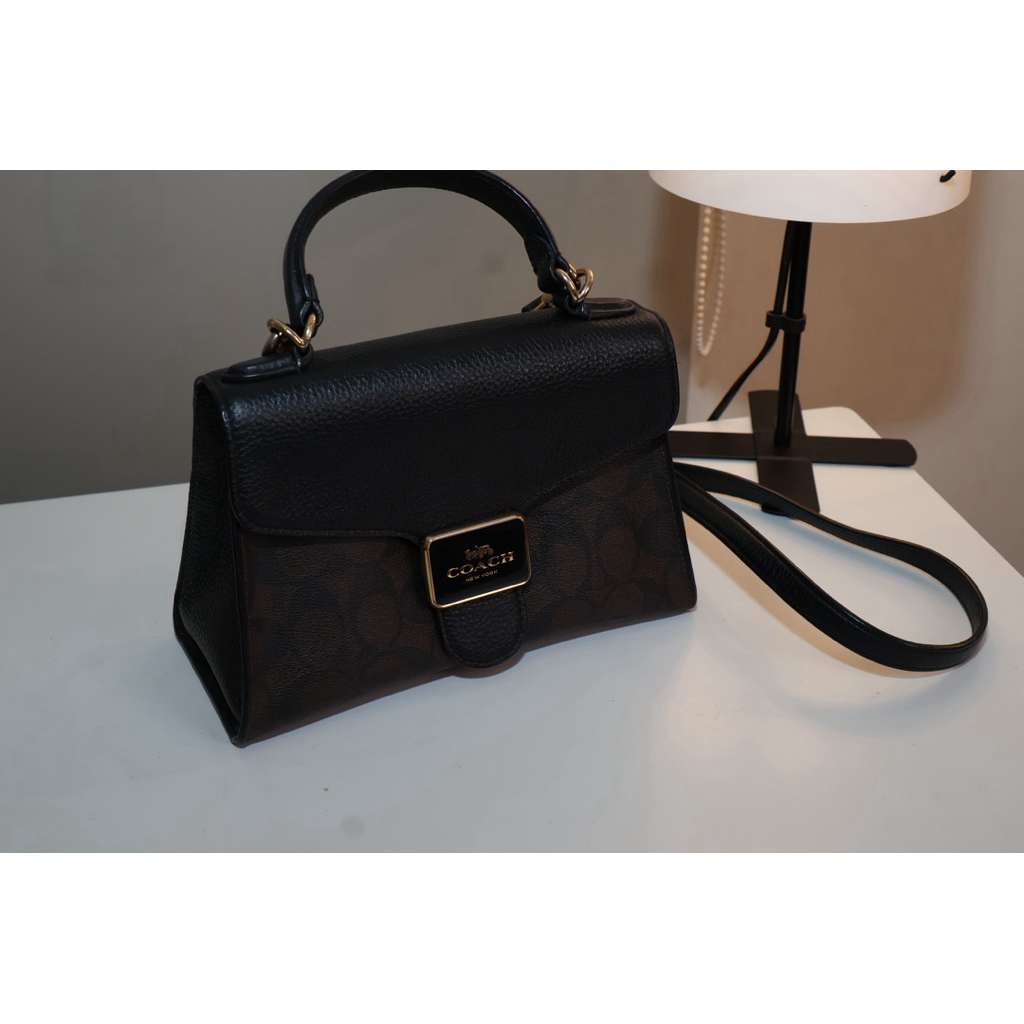 Tas Coach Pepper Satchel C7226 Original Preloved -Asli dari Jepang - Muat Banyak - Kulit Tipe bagus 