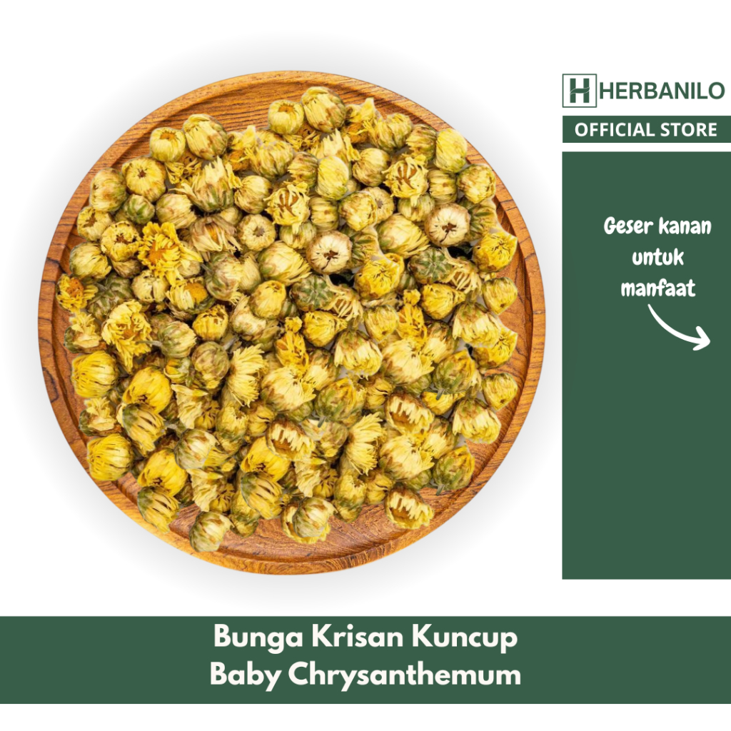 

Herbanilo - Bunga Baby Krisan / Chrysanthemum Bud / Baby Chrysanthemum / Kek Hua 10 Gram