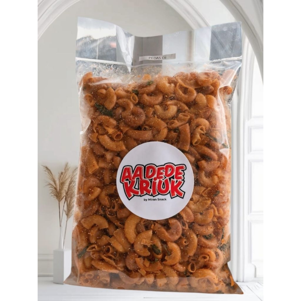 

MAKARONI AA DEDE KRIUK 1kg, 500gr, 250gr | MAKARONI KERING GURIH ASIN PEDAS BISA COD