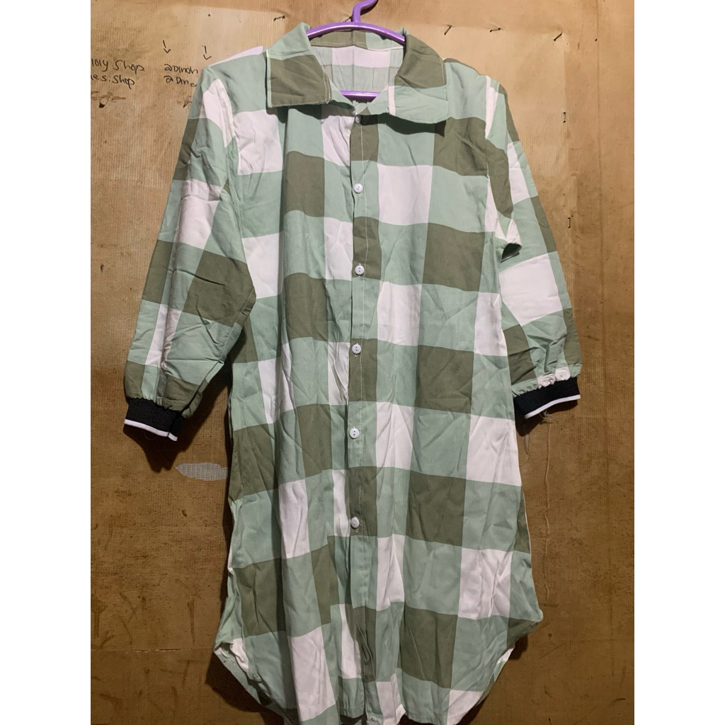 TUNIK WANITA GAMIS TUNIK KOTAK KOTAK ATASAN WANITA KEMEJA WANITA KOTAK KOTAK