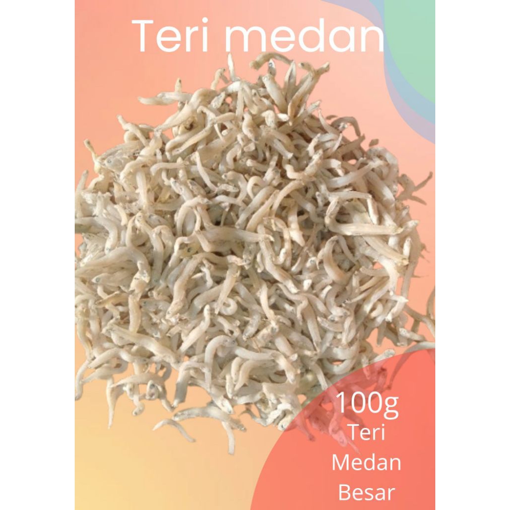 

Teri Medan Jumbo Super quality dan bersih 100gram
