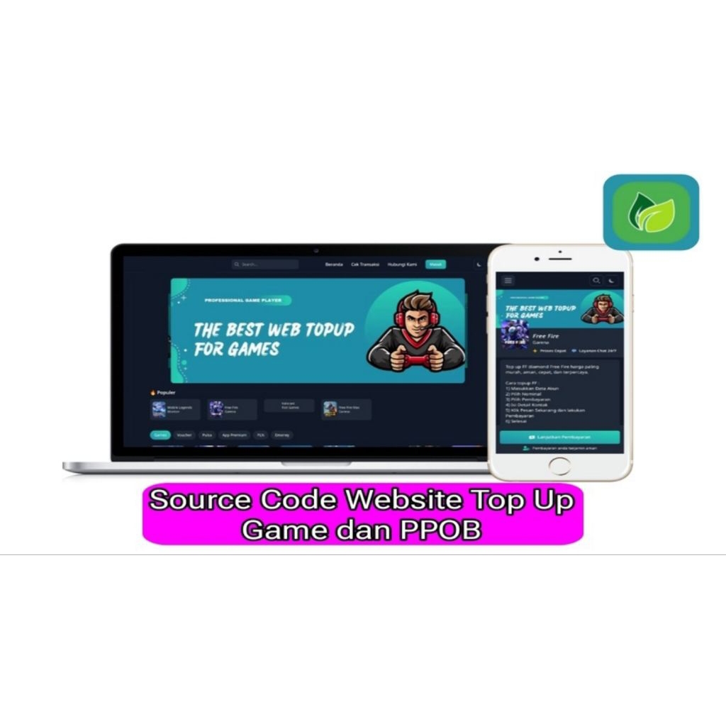 Source Code Website Top Up Game Terbaru