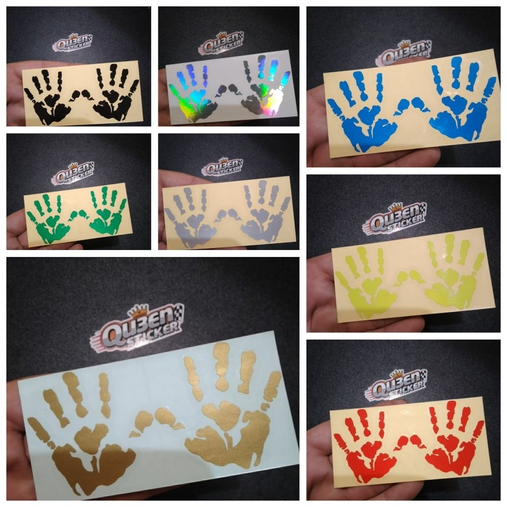 

Sticker Stiker TANGAN Sepasang Catting