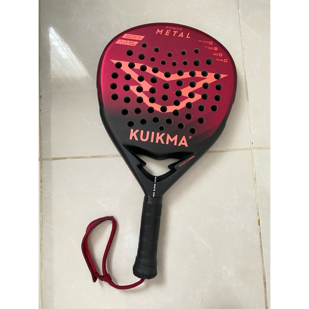 [Second] KUIKMA Raket Padel Power Metal - Merah Hitam