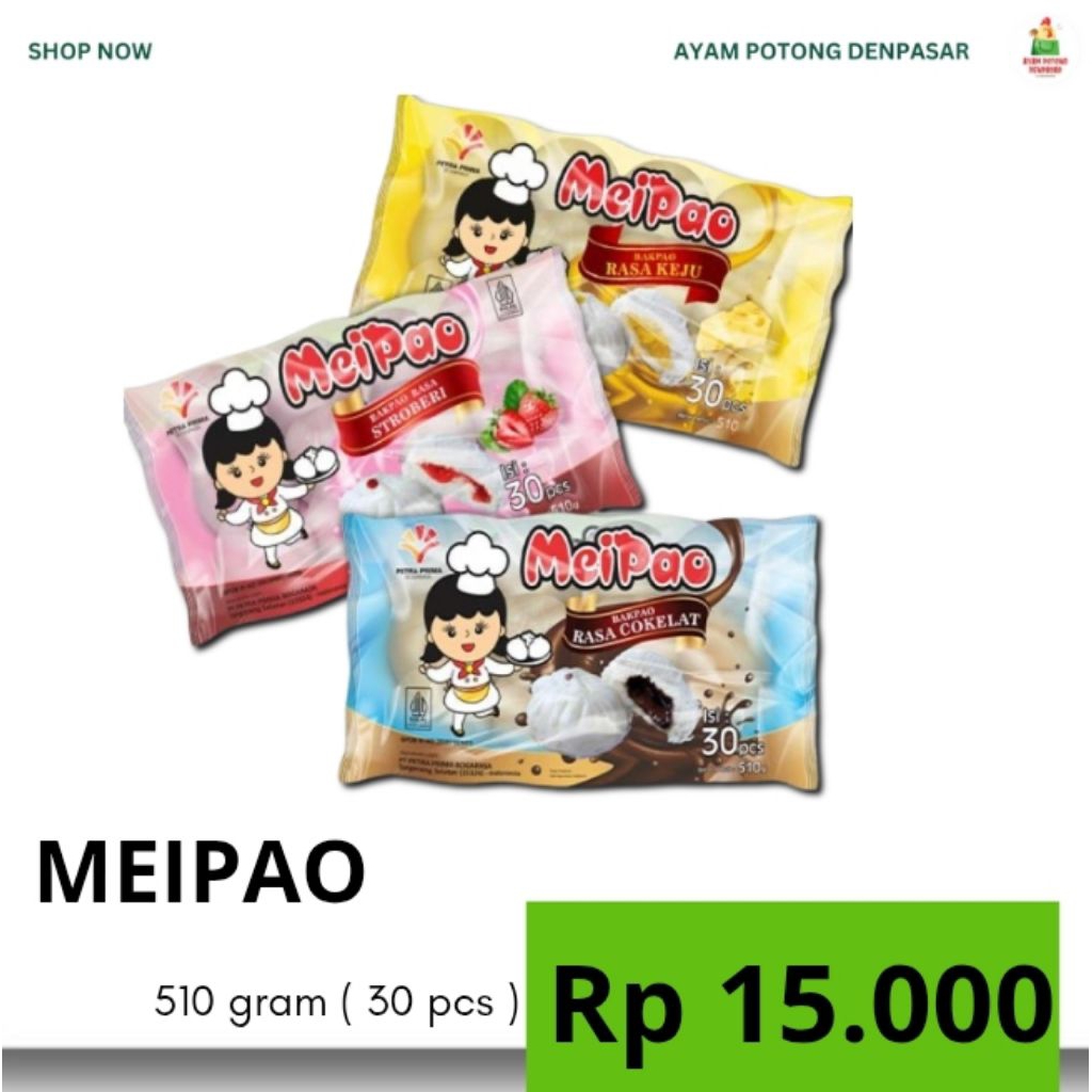 

MeiPao/MiniPao all varian ( stroberi,keju & coklat )