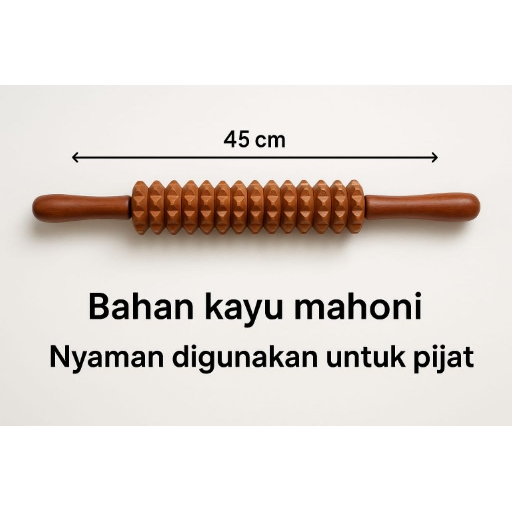 alat pijat rol kayu punggung dan kaki/alat pijat tradisional/alat pijat manual