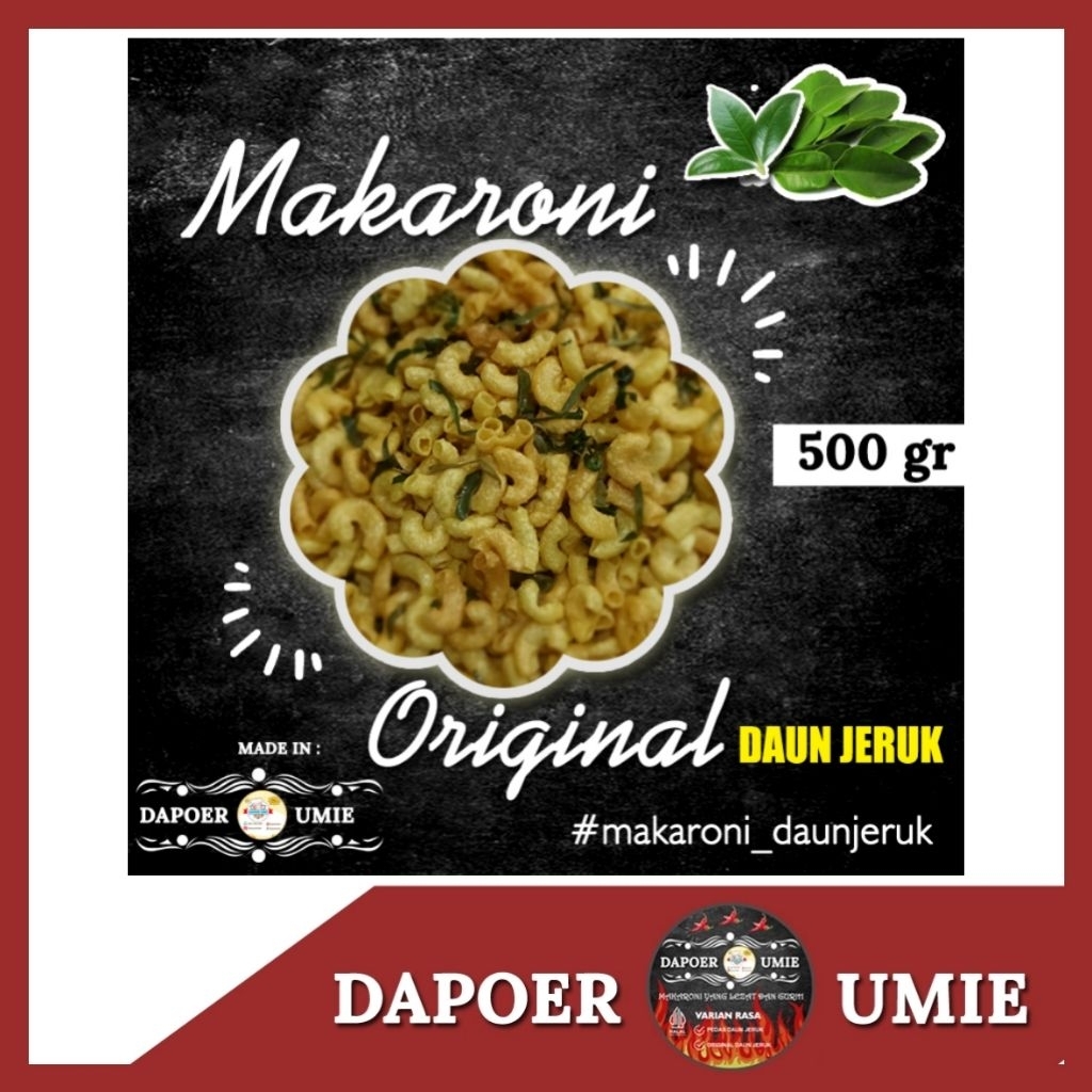 

MAKARONI BANTET ORIGINAL DAUN JERUK 500 GRAM / TIDAK KERAS, GURIH