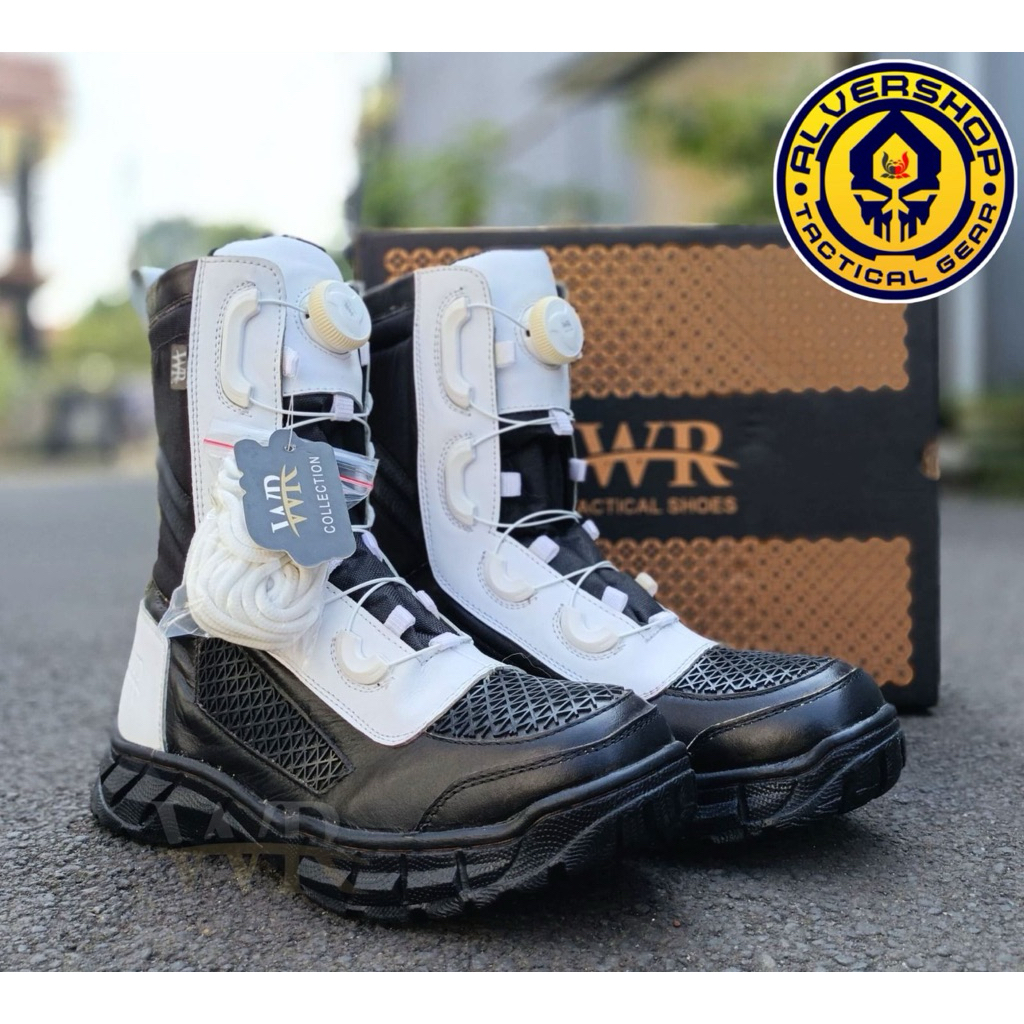 Sepatu Tactical PDL Provost Putih WR Tali Putar Model Boa 004 Alvershop_TG
