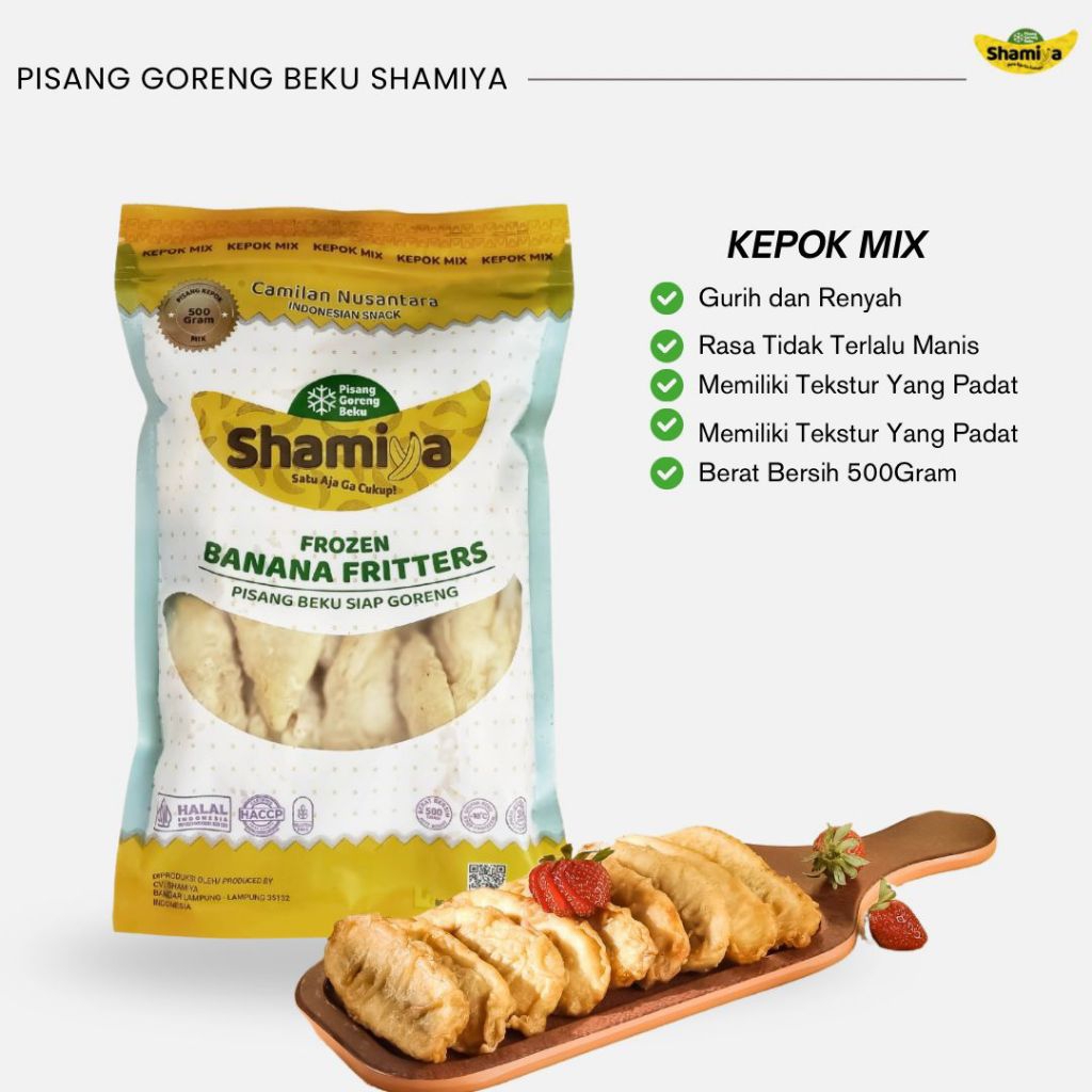 

OFFICIAL STORE Pisang Goreng Beku Shamiya-KEPOK MIX 500Gr