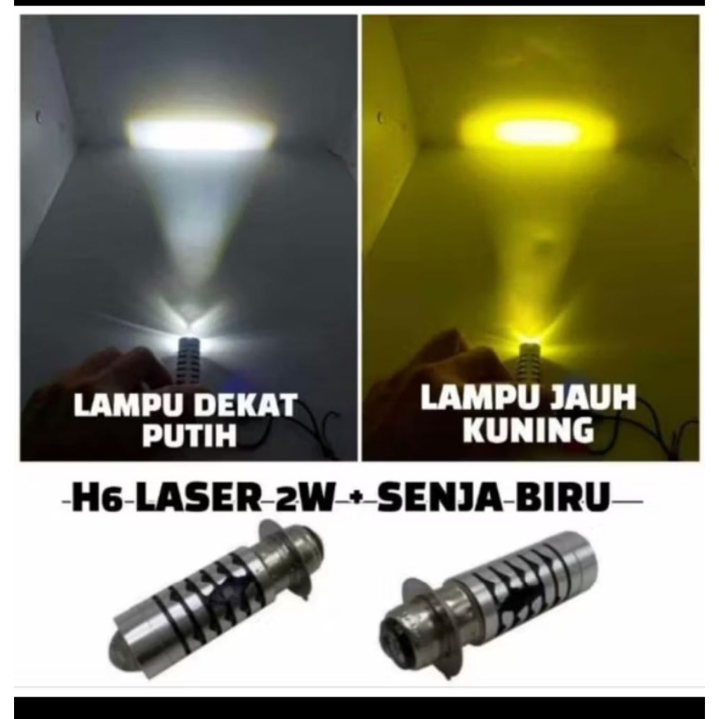 LAMPU DEPAN UTAMA MOTOR/LAMPU LED DEPAN MOTOR MATIC BEBEK NYALA 2 WARNA