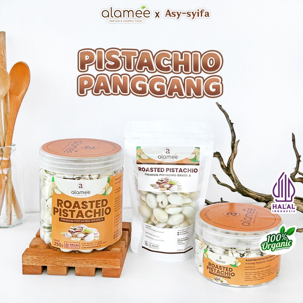 

Pistachio Kacang Pistacio Panggang Non Msg Organic Dalam Cangkang Sehat Fustuk Roasted Premium
