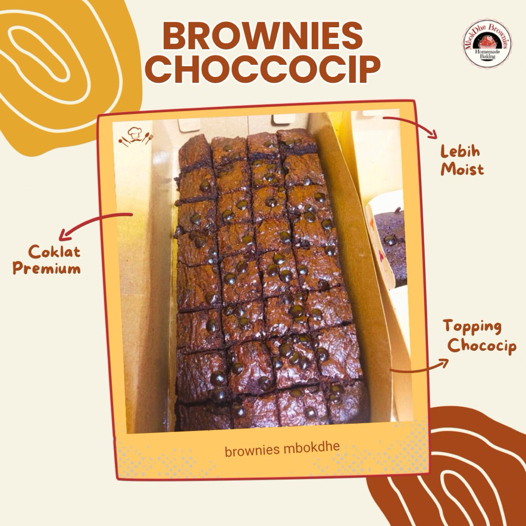 

Mbokdhe Brownies Panggang Chococip Enak – Rasa Premium, Tanpa Pengawet, Fresh Setiap Hari