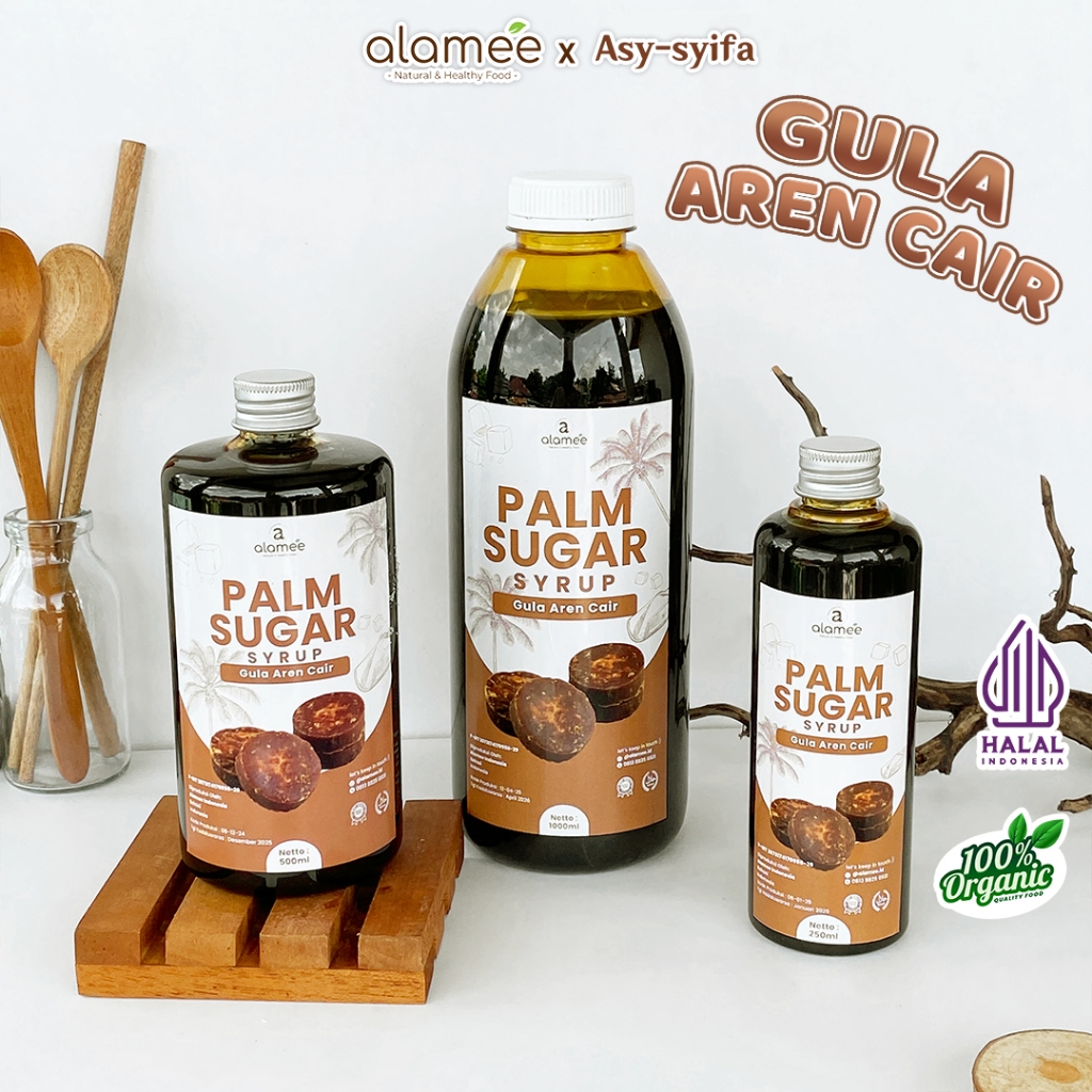 

Gula Aren Cair Syrup Palm Sugar Murni Barista Brown Sirup Natural Manis Asli Organic Liquid Organik