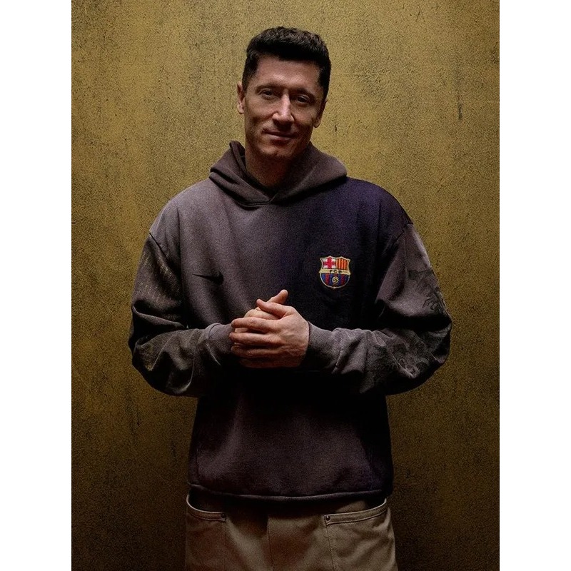 Travis Scott x Nike x FC Barcelona Split-Dye Crest Hoodie [Multicolor]