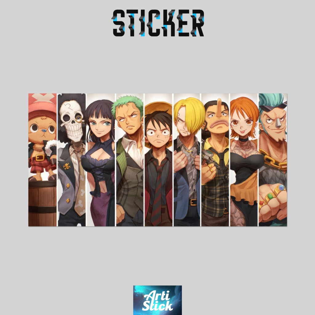 

One Piece Character Set | Sticker Anti Air Motor Helem Tumbler | One Piece Mugiwara