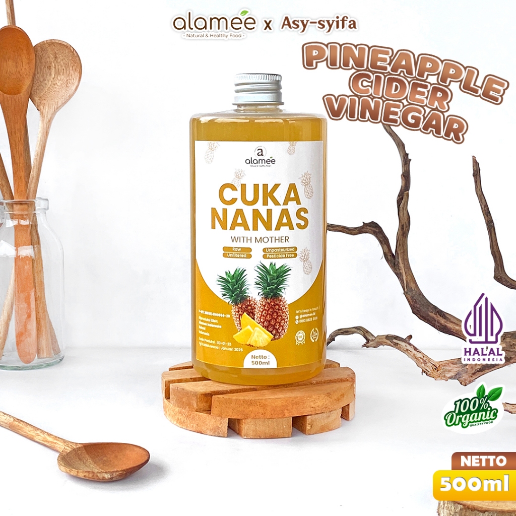 

Cuka Nanas Organik Pineapple Cuka Nanas Original Pineapple Cider Vinegar With Mother Buah Nanas