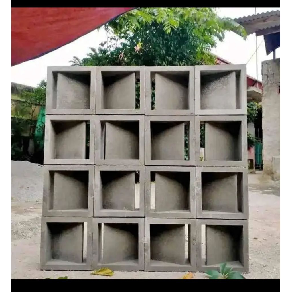 Roster Beton Minimalis Ventilasi udara Rumah Kekinian
