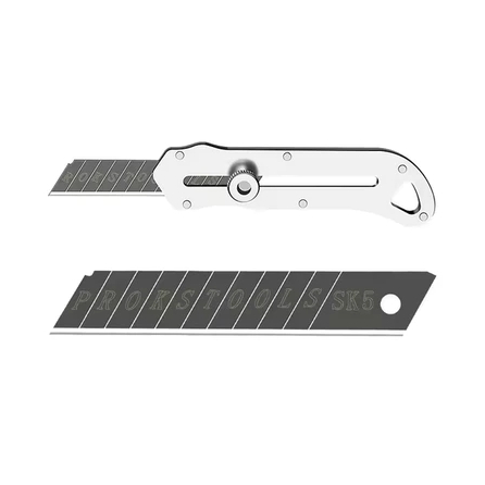 

Kater Cutter Pisau Pisao Alat Pemotong Ukir Kertas Solasi Serbaguna 18mm Lipat Super Tajam