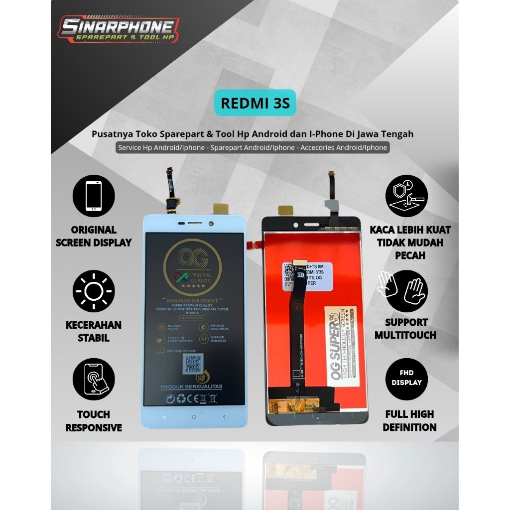 LCD XIAOMI REDMI 3S KUALITAS ORIGINAL