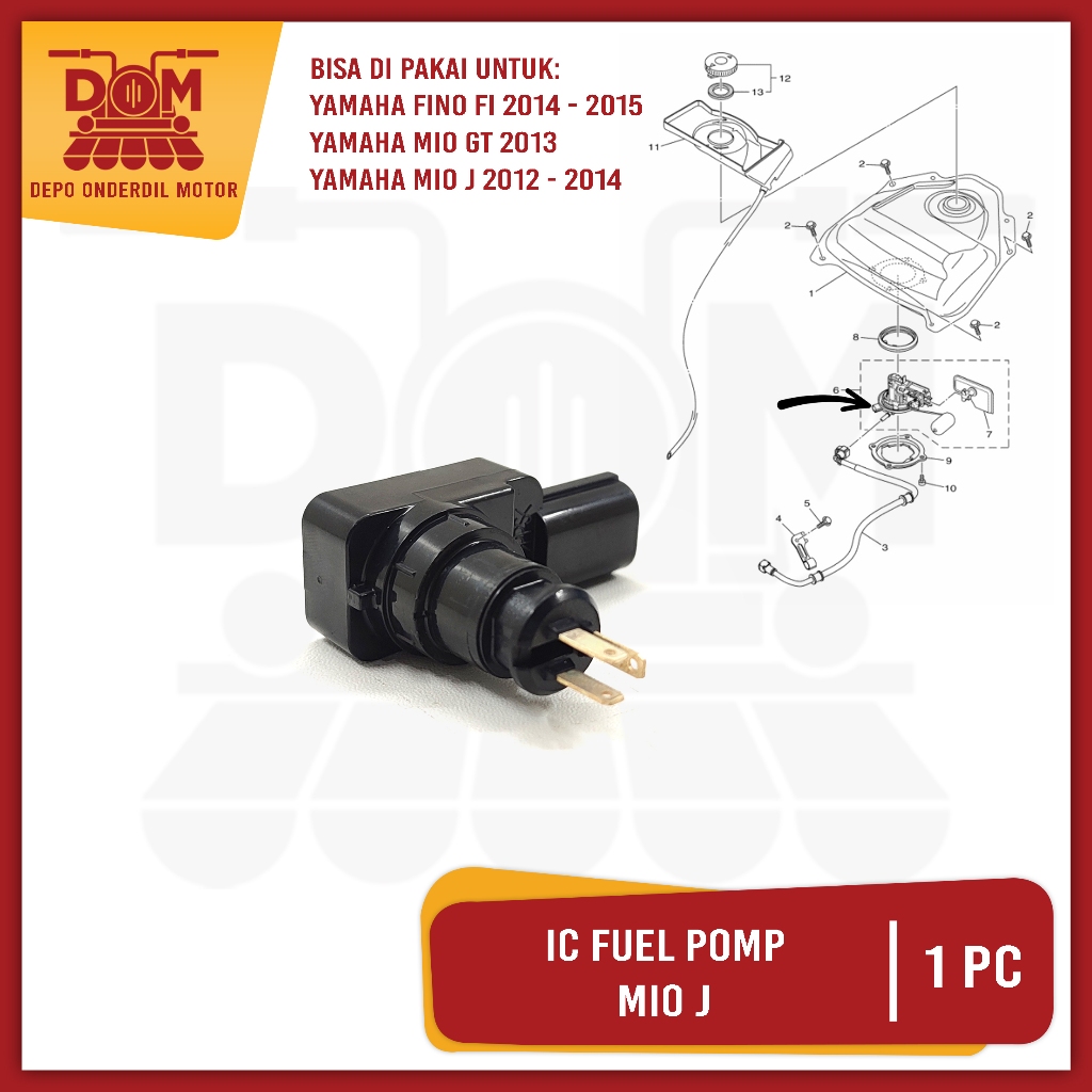 IC Fuel Pomp Mio J (PSP) Sensor Swit Pump Pompa Bensin Yamaha Fino Fi Mio M3 Mio GT Mio S Mio Z