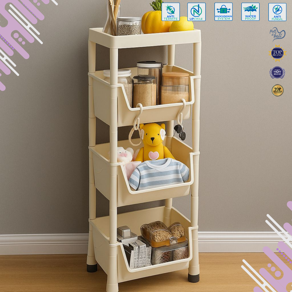 RAK SUSUN AESTHETIC SERBAGUNA || PERABOT RUMAH KITA