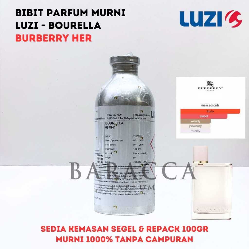 LUZI BOURELLA - BIBIT PARFUM BURBERRY HER - SEGEL & REPACK 100G