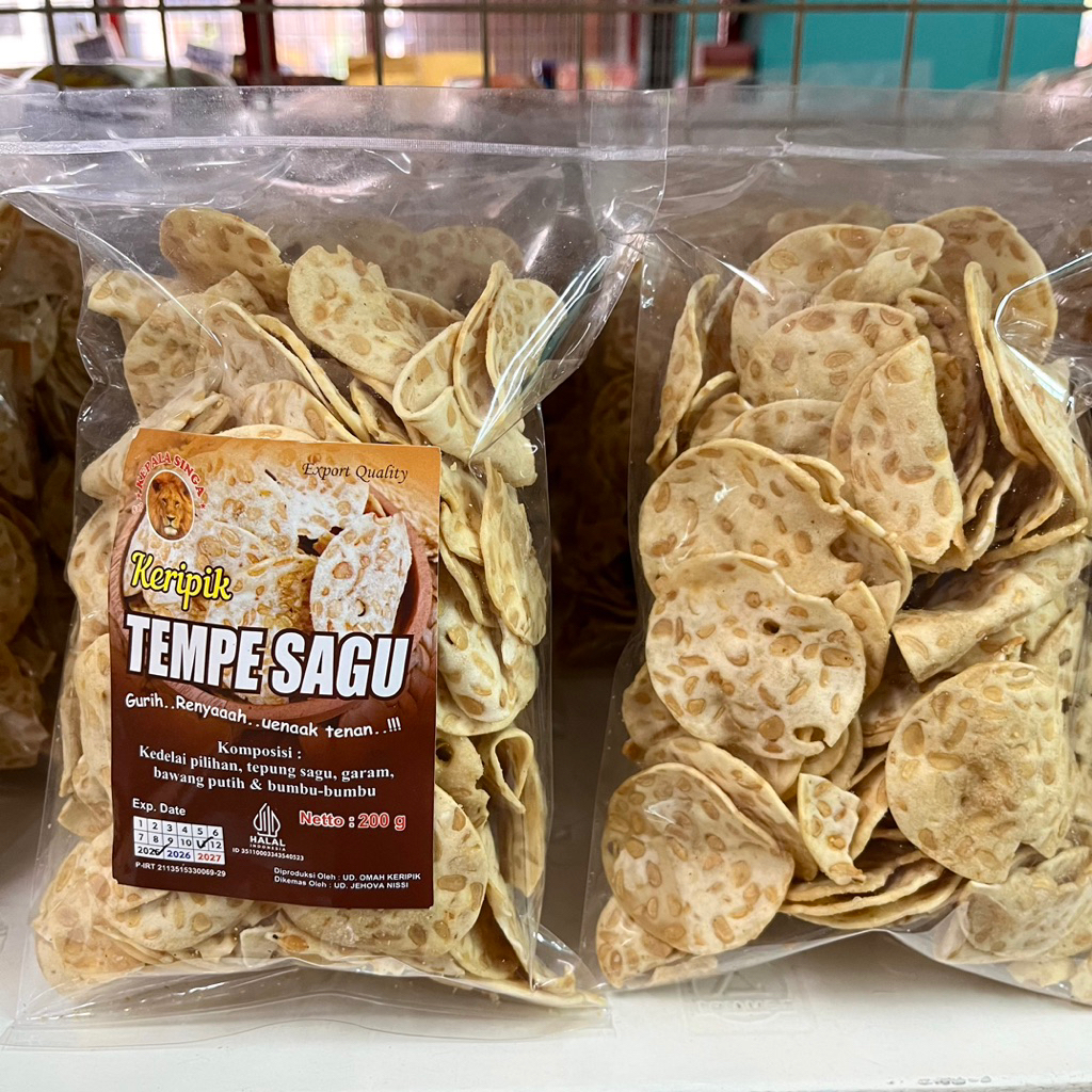 

KERIPIK TEMPE SAGU KEPALA SINGA | CAMILAN OLEH OLEH SURABAYA SNACK KRIPIK MAKANAN RINGAN