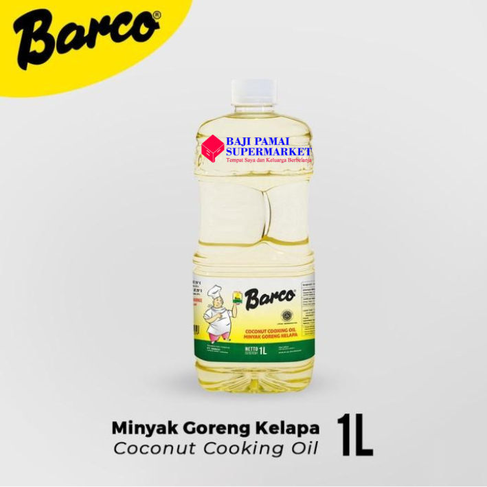 

Barco Minyak Goreng Kelapa 1 Liter Botol / Coconut Cooking Oil