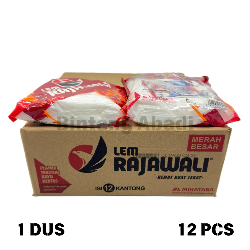 Lem Rajawali Putih 1 Dus [12pcs] / Lem Rajawali 850gr 1 Dus Isi 12pcs / Lem Rajawali Asli