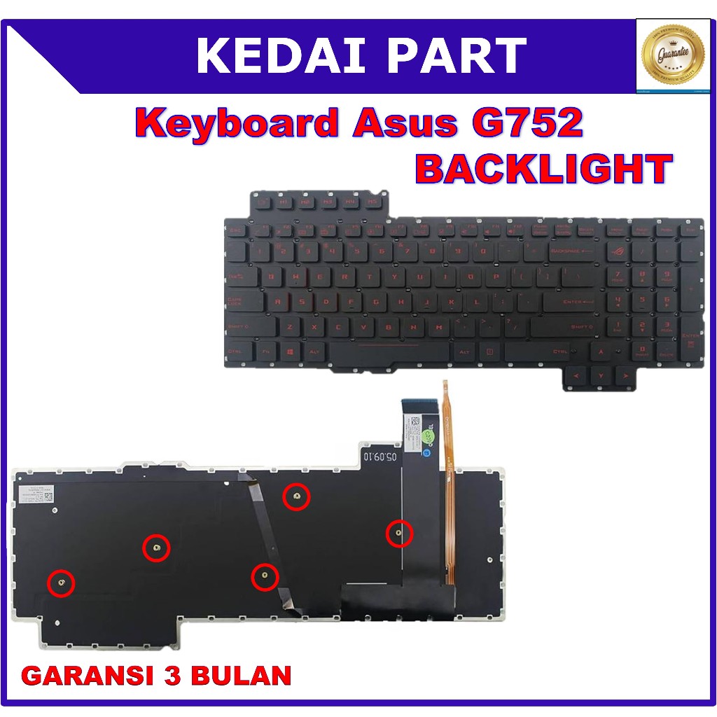 Keyboard Asus ROG G752 G752V G752GL G752VS G752VT G752VW G752VY G752VS