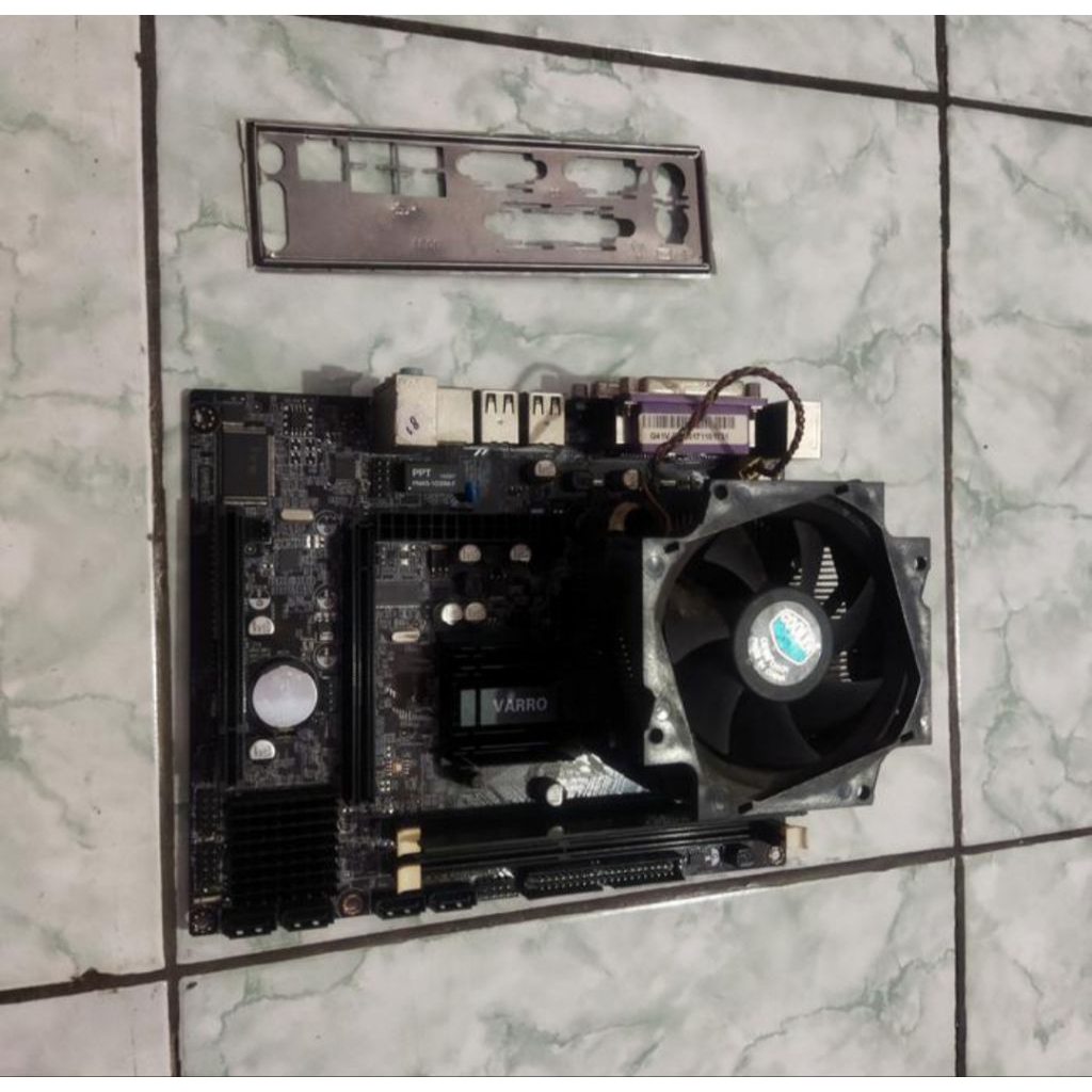Paket Motherboard Varro G41V-R3 + Fan + Ram 2GB Normal Tested