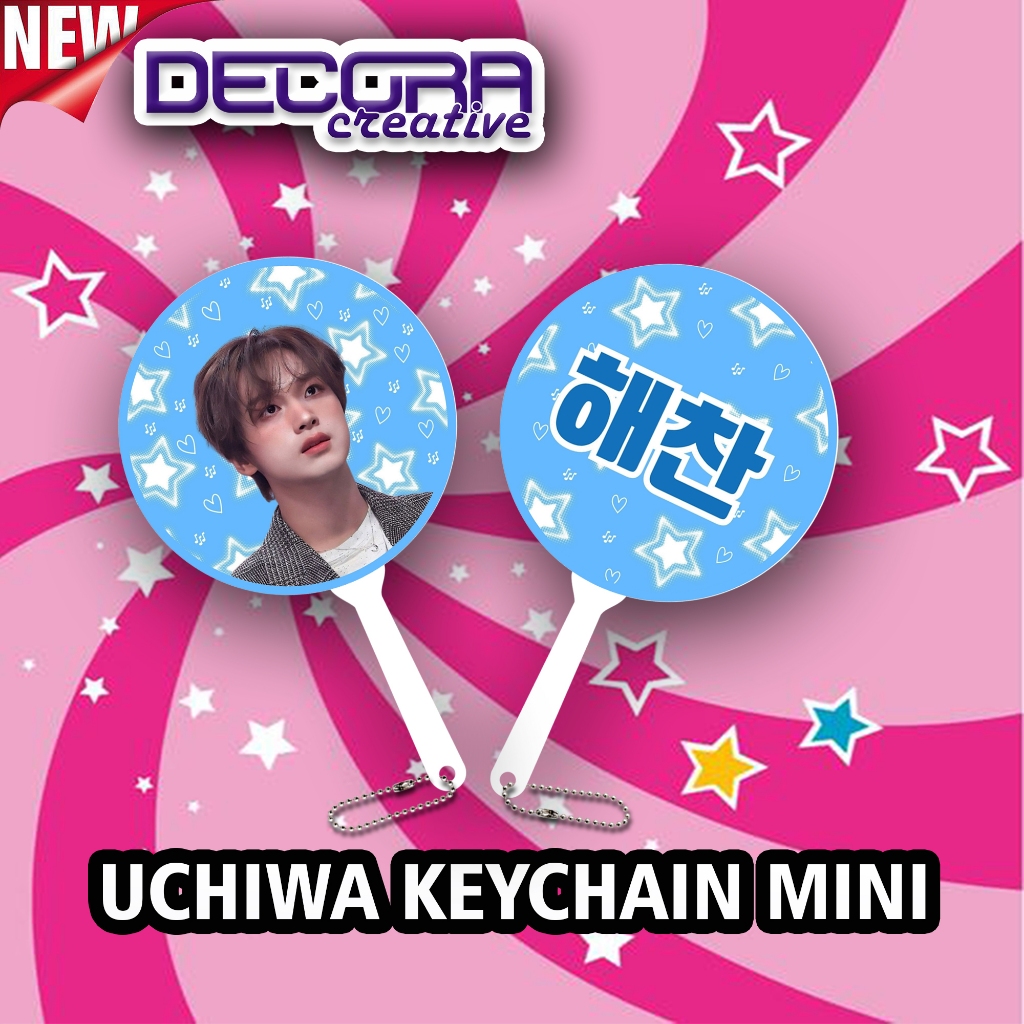 NCT DREAM BLUE SERIES | KIPAS TANGAN UCHIWA FAN MINI KPOP FANMADE BAHAN CROMO | MARK LEE HAECHAN REN