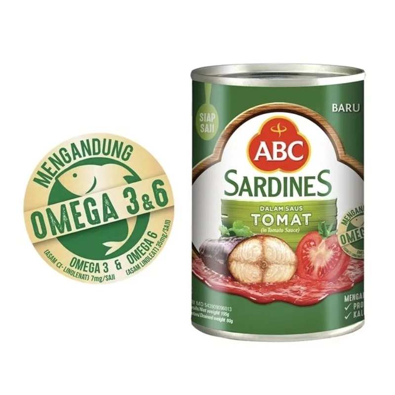 

ABC Sarden Saus cabai Sauce Tomat 155 g