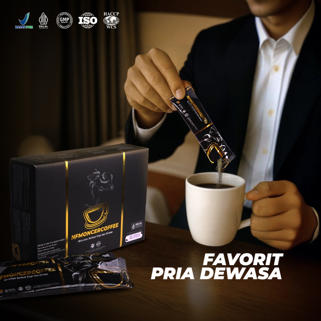 

Moncerr Kopi Varian 2 Sachet Aman Sudah Bpom Dan Halal Herbal L-Agrinin & L-Citrulline Kemasan 2 Sachet