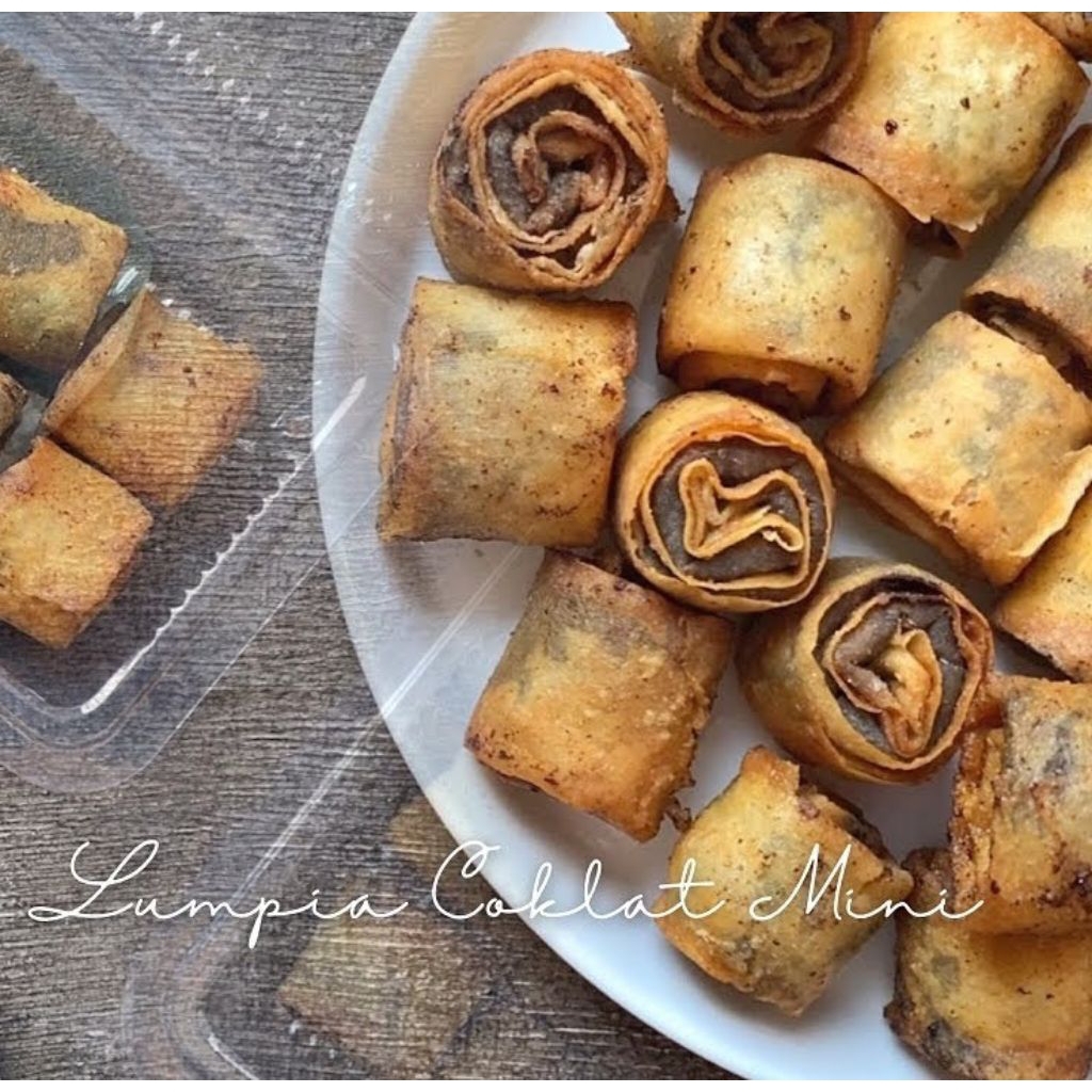 

Lumpia coklat lumer renyah manis | ByNengCemil FREE BUBBLE WRAF