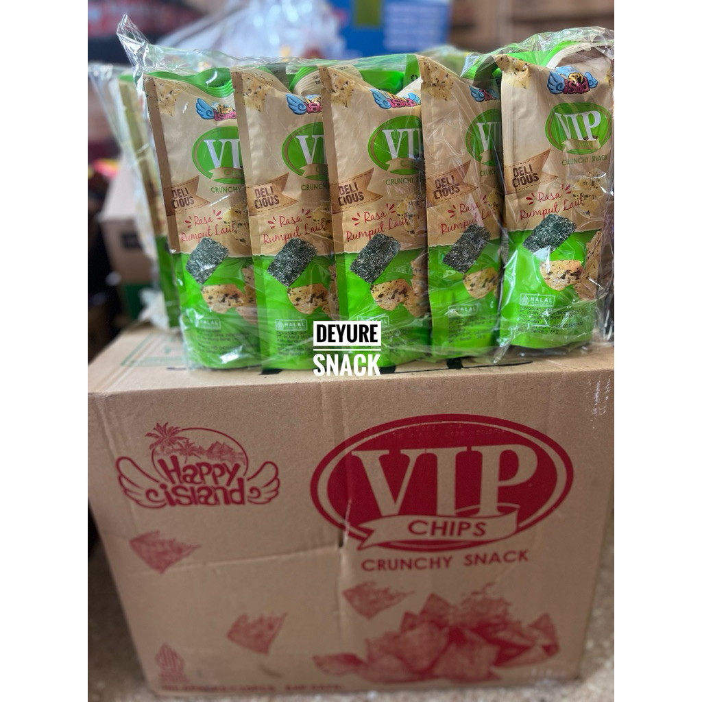 

Vip Chip Cruncy Snack 1 karton isi 28gx60 pcs