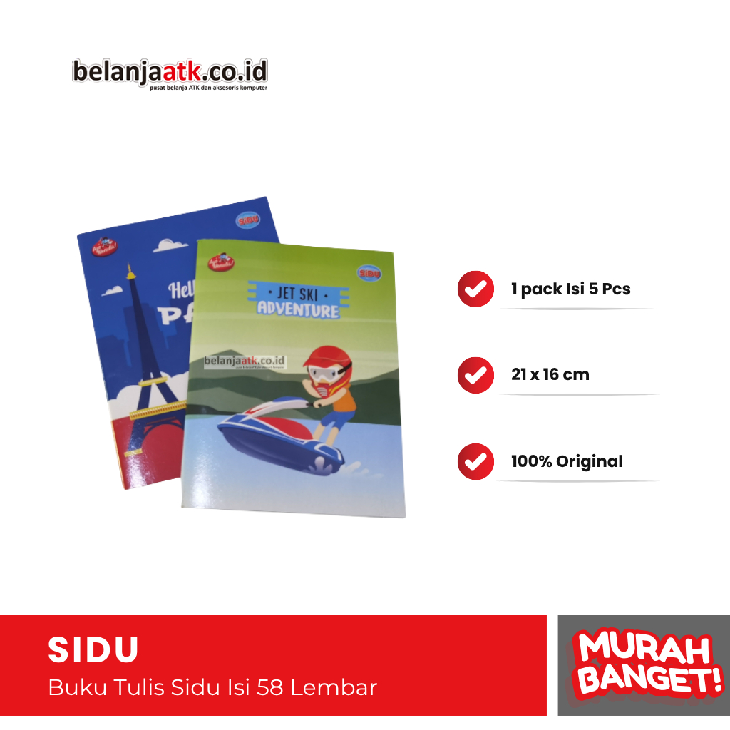 

Buku Tulis Sidu Isi 58 Lembar