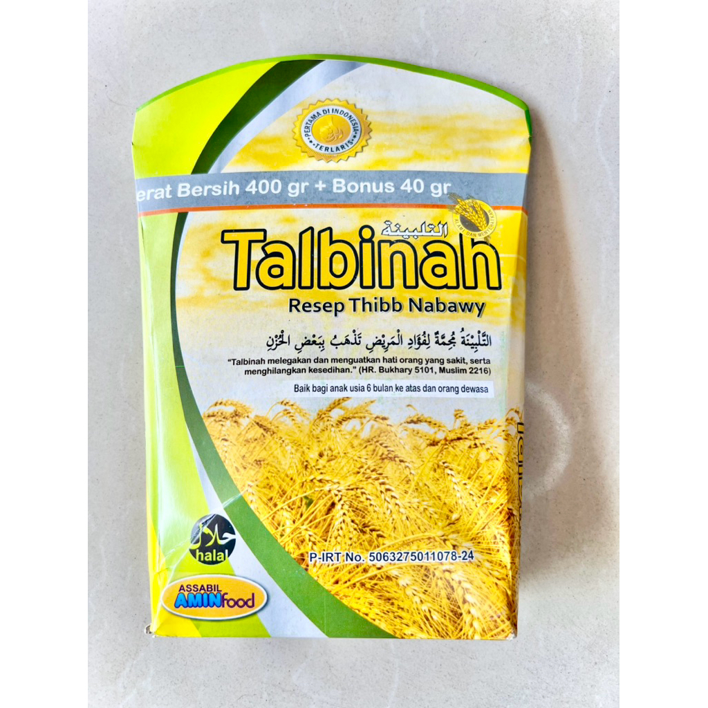 

Talbinah Bubuk Atau Tepung Gandum (Barley) 440g Thibb Nabawy 100% original