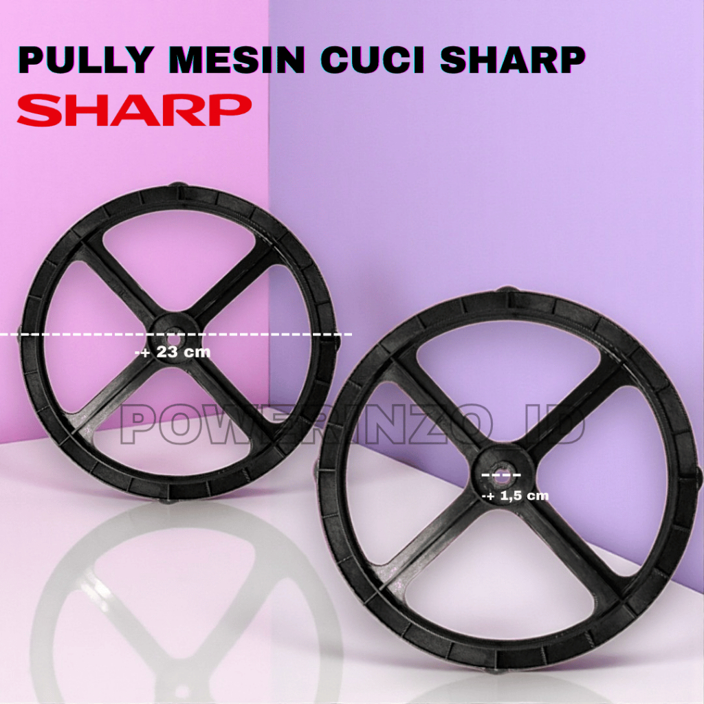 PULLY TABUNG CUCI SHARP – MESIN CUCI 2 TABUNG KAPASITAS 6–7KG