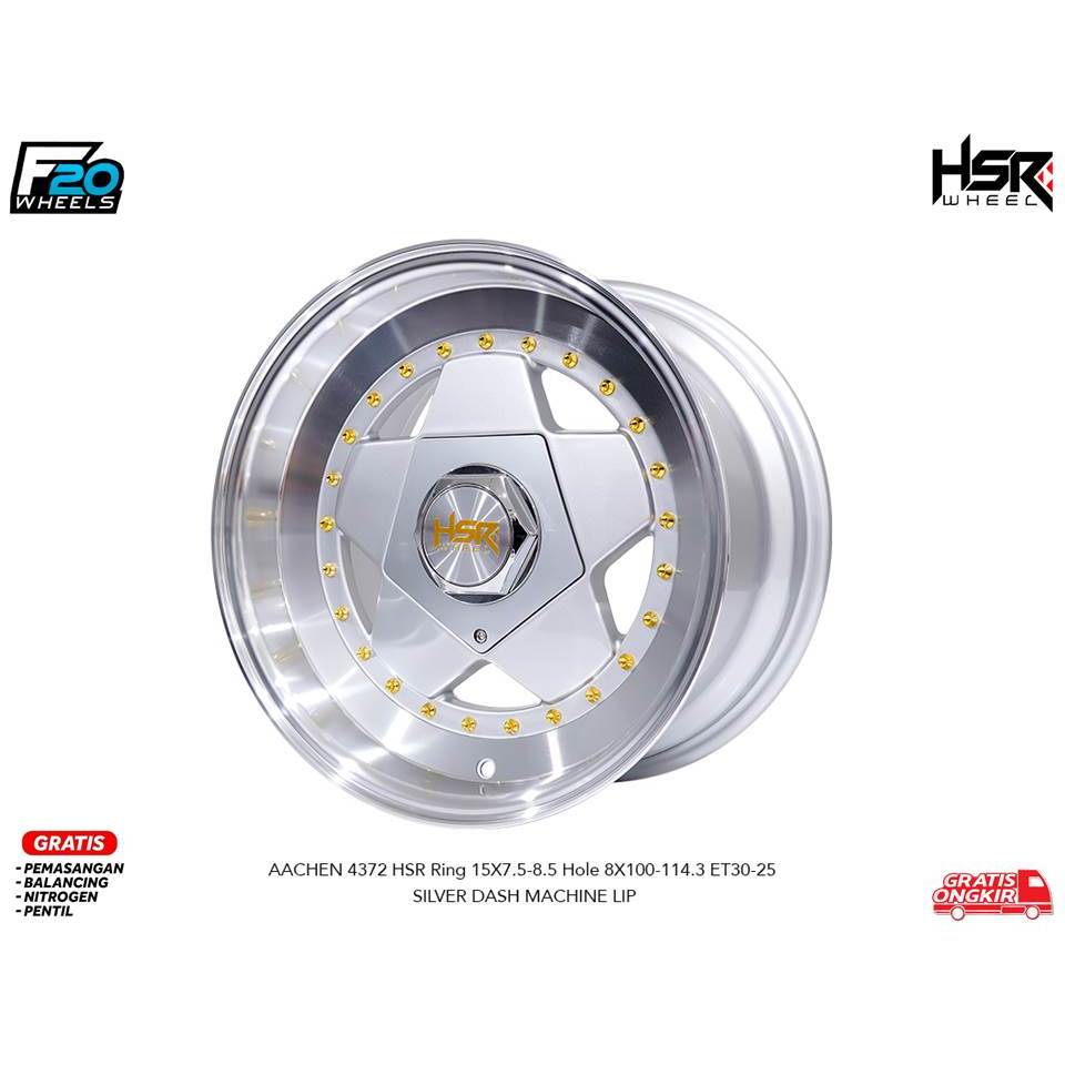VELG MOBIL HSR WHEEL AACHEN RING 15 COCOK UNTUK AVANZA SWIFT IGNIS DAN KIJANG