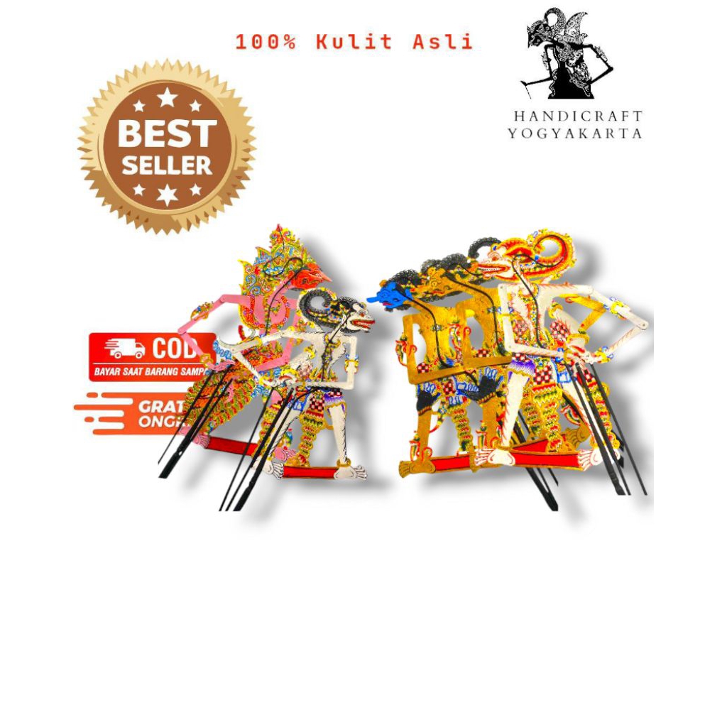 Handicraftyogyakarta Wayang Kulit Asli Hanoman/Anoman standar ukuran dalang